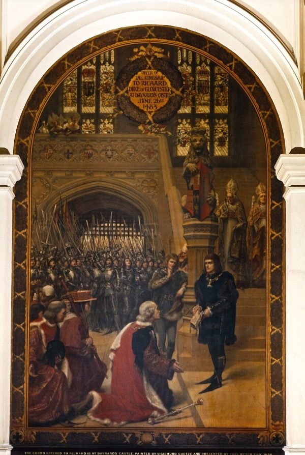 The crown is offered to Richard of Gloucester